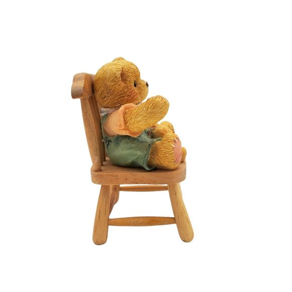 Cherished Teddies 141283 JOHN Thanksgiving Son In Chair 1996 Figurine Boy - Picture 4 of 6